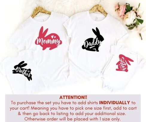 Mommy Daddy Brother Sister Baby Matching Family Easter Outfits, Cute Easter Family Shirts, Easter Matching Outfits Brother Sister. Multicolor in Saudi Arabia