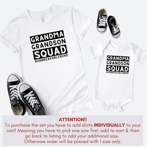 Unbreakable Bond Grandmother and Grandson Gifts, Grandma Grandson Matching Shirts, Grandma's Boy, Personalized Grandkids Grandma Shirts, Gifts for New Grandma, for Grandma Multicolor in Saudi Arabia