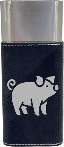 Cigar Case with Cutter - Piglet - Leather (Rustic/Silver) in Saudi Arabia