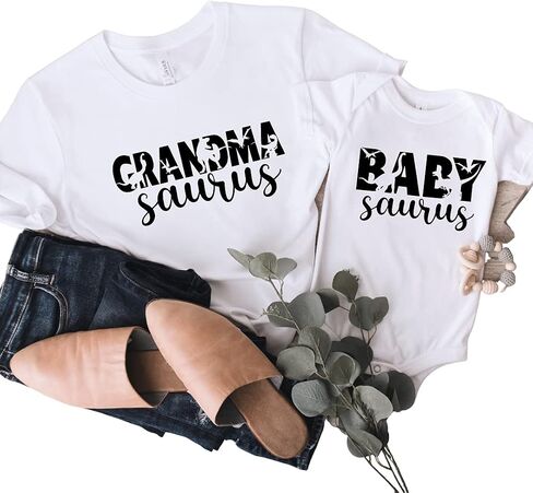 Grandmasaurus Funny Grandma Shirts, Grandma and Granddaughter Gifts, Grandma and Grandson Matching Shirts, Grandma and Me, Birthday Gifts for New Grandma, Christmas, for Grandma Multicolor in Saudi Arabia