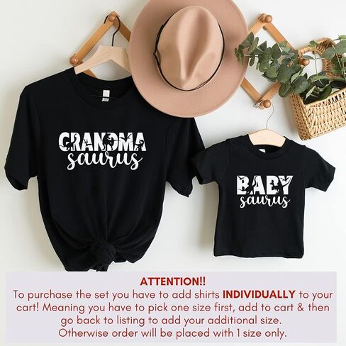 Grandmasaurus Funny Grandma Shirts, Grandma and Granddaughter Gifts, Grandma and Grandson Matching Shirts, Grandma and Me, Birthday Gifts for New Grandma, Christmas, for Grandma Multicolor in Saudi Arabia