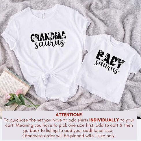 Grandmasaurus Funny Grandma Shirts, Grandma and Granddaughter Gifts, Grandma and Grandson Matching Shirts, Grandma and Me, Birthday Gifts for New Grandma, Christmas, for Grandma Multicolor in Saudi Arabia