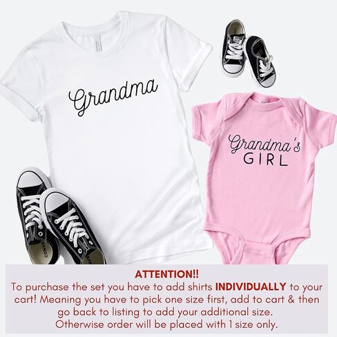 Grandma's Girl, Boy, Grandma and Granddaughter Gifts, Grandma and Grandson Matching Shirts, Grandma and Me, Birthday Gifts for New Grandma, Christmas, for Grandma Multicolor in Saudi Arabia
