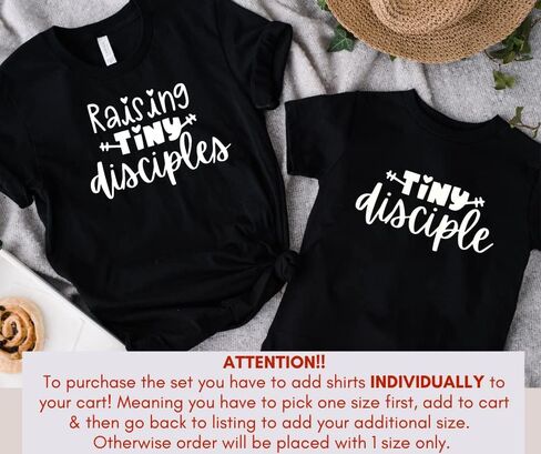 Raising Tiny Disciples Mommy And Me Matching Outfits, Religious Mom Daughter Matching Outfits, Blessed Mama Baby Matching Shirts, Mother Son Matching Clothes, Mothers Day Gifts Christian Mom Shirts in Saudi Arabia