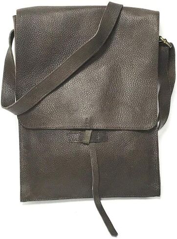 ON SALE Textured Brown Unisex Messenger Lap top Bag | Paper girl/boy Bag | Shoulder Bag | Satchel| Stylish Man/Lady | Reporter Bag in Saudi Arabia