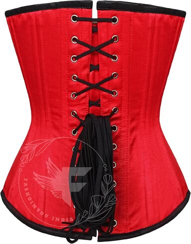 مثير ساتين حمراء محيط Cincher Corset Top لفقدان الوزن - مدرب الخصر Overbust ، الساعة الرملية in Saudi Arabia