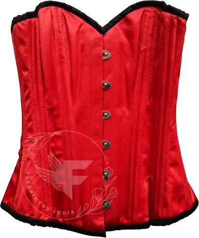مثير ساتين حمراء محيط Cincher Corset Top لفقدان الوزن - مدرب الخصر Overbust ، الساعة الرملية in Saudi Arabia