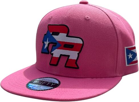 Baseball Cap with High Crown Featuring Puerto Rico Flag, PR Puerto Rico Cap, Snapback, Stylish Baseball Hat for Men and Women in Saudi Arabia