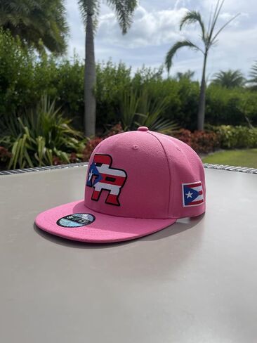 Baseball Cap with High Crown Featuring Puerto Rico Flag, PR Puerto Rico Cap, Snapback, Stylish Baseball Hat for Men and Women in Saudi Arabia