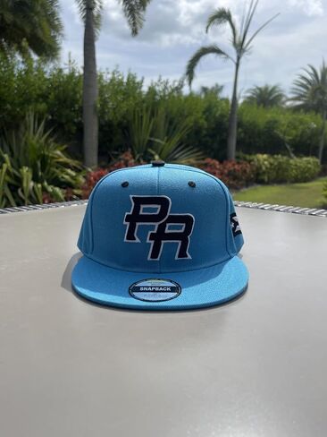 Baseball Cap with High Crown Featuring Puerto Rico Flag, PR Puerto Rico Cap, Snapback, Stylish Baseball Hat for Men and Women in Saudi Arabia