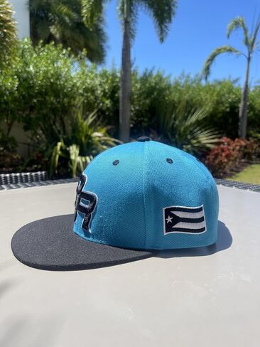 Baseball Cap with High Crown Featuring Puerto Rico Flag, PR Puerto Rico Cap, Snapback, Stylish Baseball Hat for Men and Women in Saudi Arabia