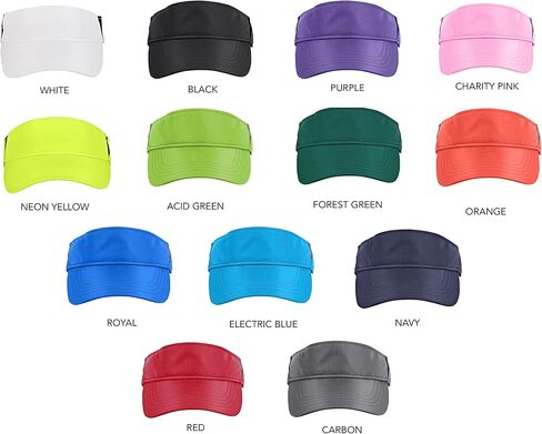 Classic Pickleball Embroidered Performance Visor - White Embroidery in Saudi Arabia