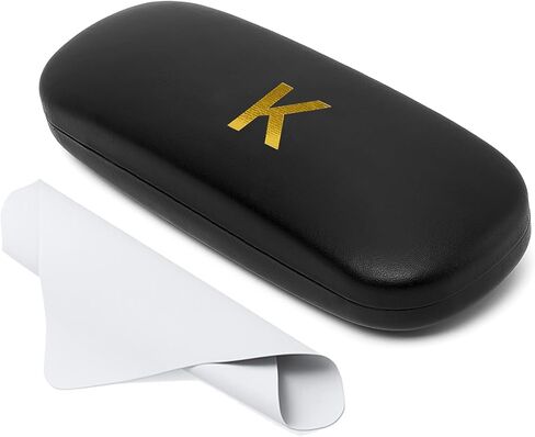 Personalized Eyeglass Case with A-Z Initial | Slim Hard Shell Glasses Case for Gift, Men & Women in Saudi Arabia