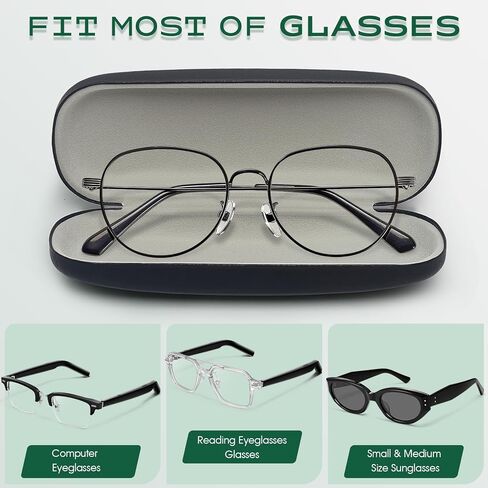 Personalized Eyeglass Case with A-Z Initial | Slim Hard Shell Glasses Case for Gift, Men & Women in Saudi Arabia