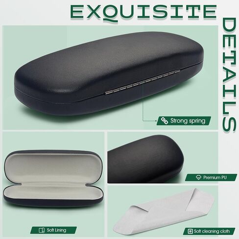 Personalized Eyeglass Case with A-Z Initial | Slim Hard Shell Glasses Case for Gift, Men & Women in Saudi Arabia