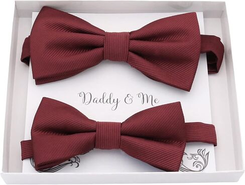 Burgundy Bow tie set daddy son, Daddy and me gift, Grandpa and me, Father son matching, Kids bow tie, Kids adult bow tie, high quality in Saudi Arabia