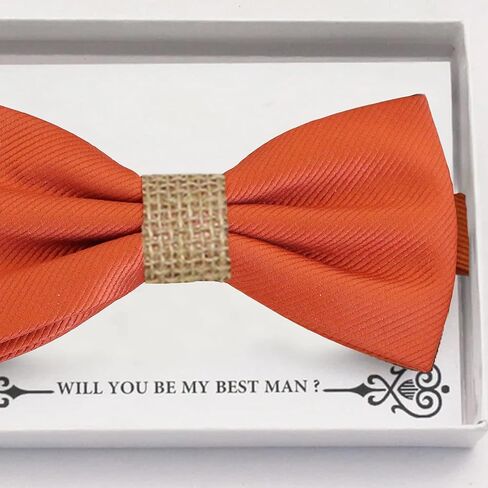 Cinnamon bow tie Best man Groomsman Man of honor ring bearer request gift, Kids adult bow, Adjustable Pre tied High quality, Birthday Congrats in Saudi Arabia