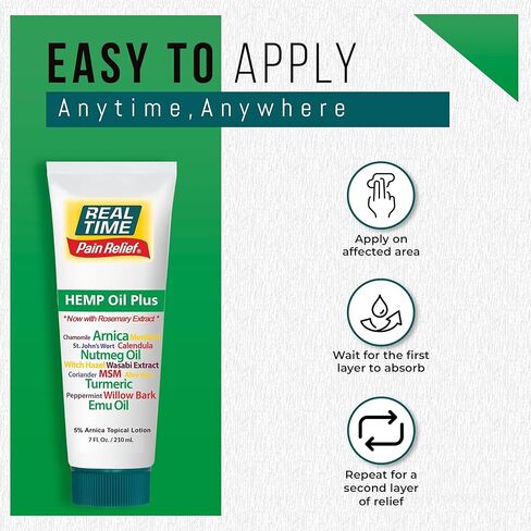 زيت القنب لتخفيف الآلام في الوقت الحقيقي، أنبوب 4 أونصة in Kuwait