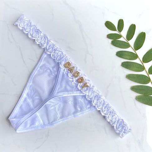 Thong المخصصة - الاسم الشخصي Thong ، الاسم المخصص Thong ، ملابس داخلية مخصصة لها ، سلسلة G مخصصة ، اسم G String in Saudi Arabia