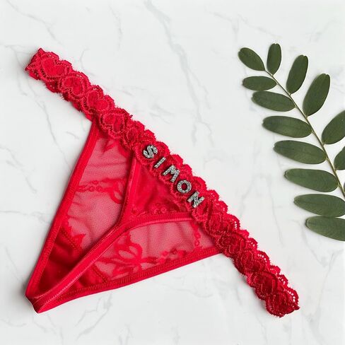 Thong المخصصة - الاسم الشخصي Thong ، الاسم المخصص Thong ، ملابس داخلية مخصصة لها ، سلسلة G مخصصة ، اسم G String in Saudi Arabia