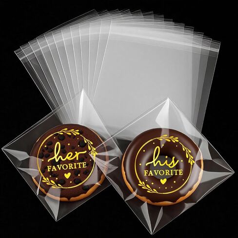 120 x His Her Favorite Stickers, Gold Foil Wedding Stickers, His Favorite Her Favorite Stickers, Candy Bags Wedding Favor Stickers, Party Favor Stickers (Embossed Gold, Stickers Only) in Kuwait
