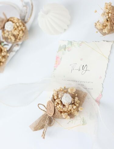 20-Piece set Mini Magnet Dried Flowers Bouquet for Wedding Favors for Guests, Baby Shower Party Favors, Bridal Shower Gifts, Baptism, Thank You Favor. (navy blue) in Saudi Arabia