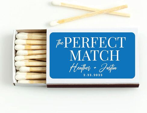 Custom Matchbook Labels, Set of 25, Perfect Match, Party Favors, Wedding Cigar Bar, Party Favor, Wedding, Birthday, House Warming, Matches for Wedding in Saudi Arabia
