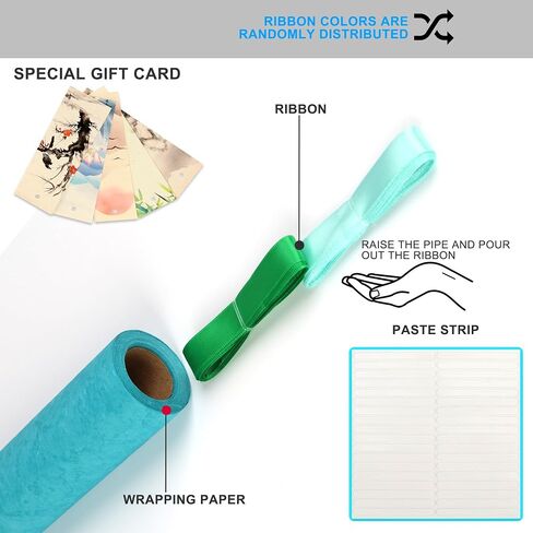 Gongzitem Matte Matte Solid Color Wapp Paper with Watermark Teach 3D Touch ، ورق بالقرنفل ، ورق غلاف الهدايا المصنوع يدويًا ، و 17 في × 18 قدمًا مع مجموعة التعبئة لعيد الميلاد ، والعطلات ، والزفاف والمزيد (GZ-31) in Saudi Arabia