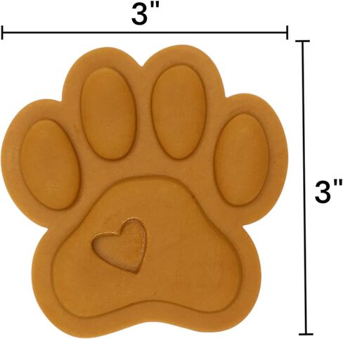 PAW طباعة مع قلب ملف تعريف الارتباط مناسبة لعجينة الكعك فندان حرفية الطين البسكويت العجين Sugarcraft حجم: 3.1 بوصة (8 سم) (مخلب مع القلب) in Saudi Arabia