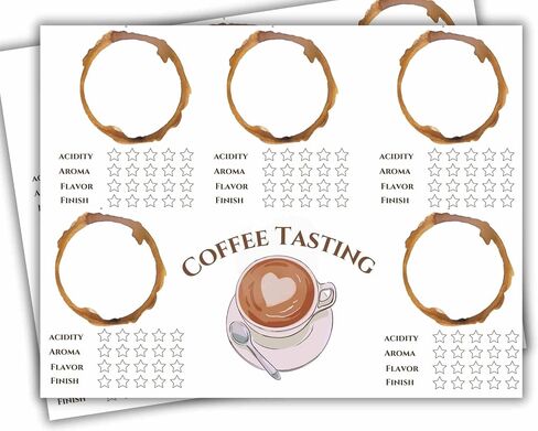 Blind Coffee Tasting Kit – Perfect for Coffee Tasting Parties, 15 Coffee Tasting Mats for Engaging Coffee Tasting Parties, Baristas & Coffee Lovers in Saudi Arabia