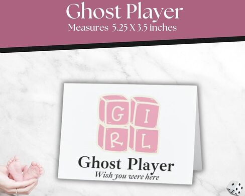 سمة استحمام الطفل بونكو نقاط نقاط وورائح الحصيلة - Baby Girl Bunco - Score Score Score - Game Night Accesories - بطاقات ScoreC. in Saudi Arabia