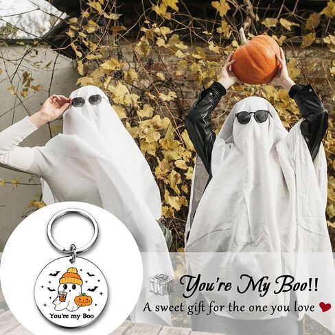 Sereney Boo Basket Stuffers for Women Teen Girls, Halloween Keychain as Halloween Gifts for Girls, Spooky Basket Stuffers for Girlfriend Teen Girl Anniversary Birthday Valentines Gifts in Saudi Arabia