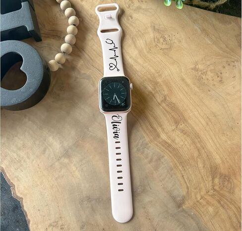 Personalized Nurse Watch Band Compatible with Apple Watch 38mm/40mm/41mm/42mm/44mm/45mm/46mm/49mm Soft Smartwatch Strap Replacement for Series Ultra/10/9/8/7/6/5/4/3/2/1/SE in Saudi Arabia