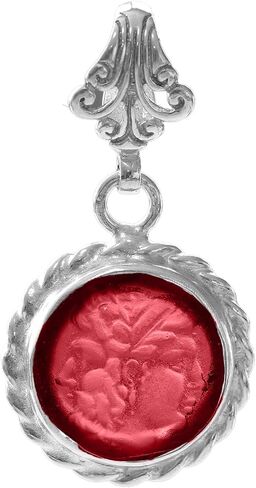 God Janus Signet Intaglio قلادة مكافحة التارنيش 925 الحبل الفضي الاسترليني تويست الرمزية الأسطورية-الأبواب والوقت والتوازن القلادة القلادة القلادة الفضية القلادة المصنوعة يدويًا in Kuwait
