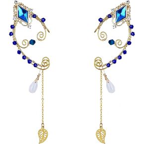 FRESHME Elf Fairy Ear Cuffs - Handmade Plum Blossom Fairy Earrings Cuffs in Kuwait