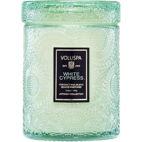 White Cypress - Small by Voluspa for Unisex - 5.5 oz Candle in Kuwait