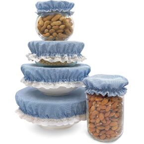 XIO&MIA Reusable Bowl Covers 5 Sizes, Bread Fermentation Bowl Lids, Stretch Food Storage Covers,plastic lining in Saudi Arabia