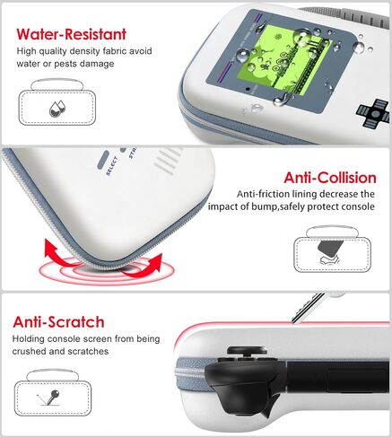 ivoler Carrying Case for Nintendo Switch and NEW Switch OLED Model(2021), Portable Hard Shell Pouch Carrying Travel Game Bag for Switch Accessories Holds 10 Game Cartridge (Black) in Kuwait