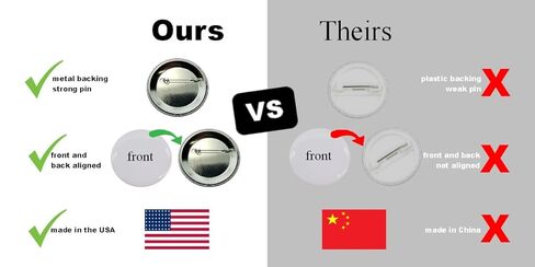 Autism Awareness pin - Autism Nonverbal - single large 2.25" pinback button in Kuwait