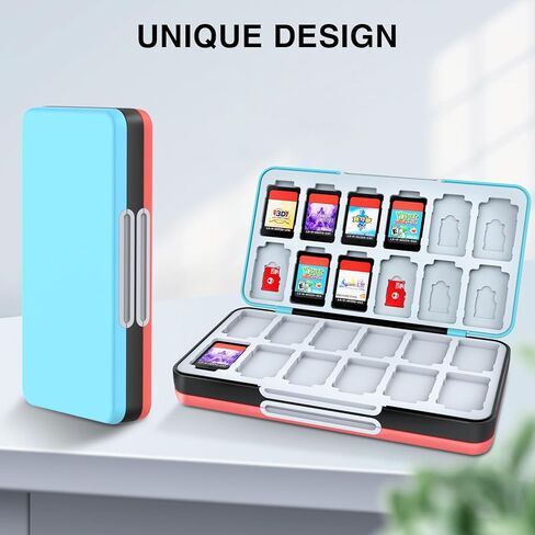 HEIYING Game Card Case for Nintendo Switch&Switch OLED,Portable Switch Lite Game Card Storage with 48 Game Card Slots and 24 Micro SD Card Slots in Kuwait