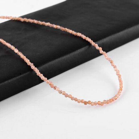 Natural Red Garnet Gemstone Full Beaded Choker Necklace, Energy Healing Crystals, Silver Plated Chain, Gift for Women, January Birthstone, Women Jewelry, Valentine Gifts, 18inches in Saudi Arabia