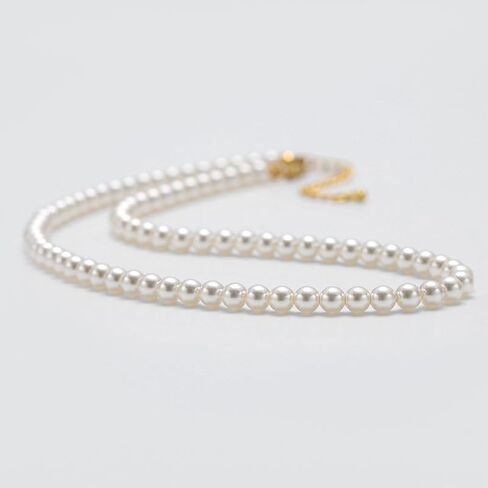 Pearl Necklaces for Women, Dainty Imitation White Pearl Choker Wedding Necklace Delicate Simple Bride Bridesmaid Jewelry Gifts in Saudi Arabia