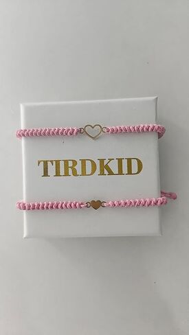 أساور ابنة الأم Tirdkid ، ابنة الأم مطابقة أساور القلب القابلة للتعديل مجموعة من 2 سلسلة وردية in Kuwait