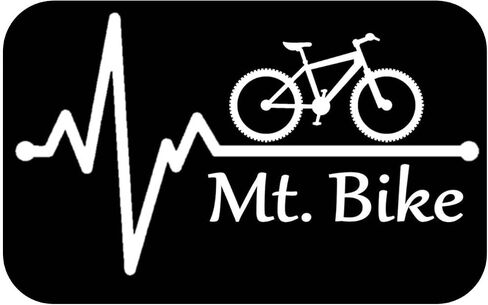 Mountain Bike Lifeline Word M440 6" decal grips pedals bottle holder tread gloves in Saudi Arabia