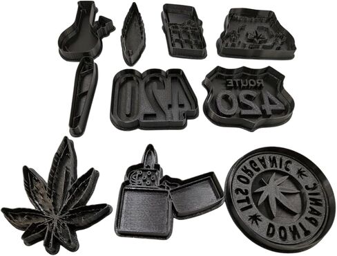 420 Weed Cookie Cutter Set 10 Pack Set Marijuana Leaf Made In USA in Saudi Arabia