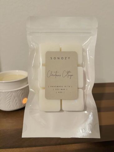 Christmas Cottage Wax Melts – Cozy Holiday Spice Scented Soy Wax, Cinnamon Clove Orange Wax Tarts, Winter Christmas Home Fragrance in Saudi Arabia