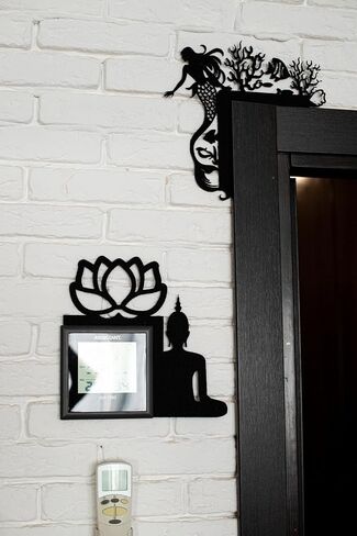 Cat door topper Handmade Halloween Felt Door Corner Décor – Black cats with Moon | Fall Seasonal Home Decoration in Kuwait