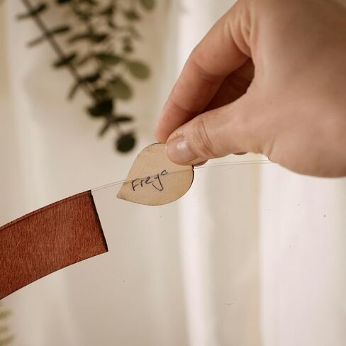 Personalized Wedding Guest Book Alternative - Wooden Tree of Life with Signature Leaves - Custom Name & Date Guestbook Sign – Unique Rustic Wedding Decor in Saudi Arabia