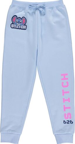 مجموعة ملابس ديزني للفتيات ليلو وستيتش - سويت شيرت بقلنسوة وبنطال رياضي - طقم ملابس مكون من قطعتين - مقاسات 4-16 in Kuwait