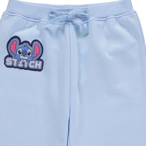 مجموعة ملابس ديزني للفتيات ليلو وستيتش - سويت شيرت بقلنسوة وبنطال رياضي - طقم ملابس مكون من قطعتين - مقاسات 4-16 in Kuwait